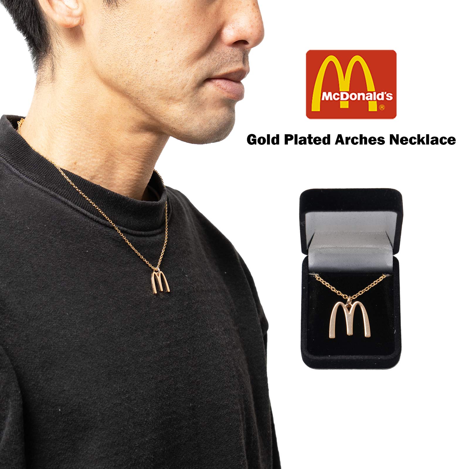 マクドナルド ゴールドプレートアーチ ネックレス マック アクセサリー ゴールデンアーチ US企画
