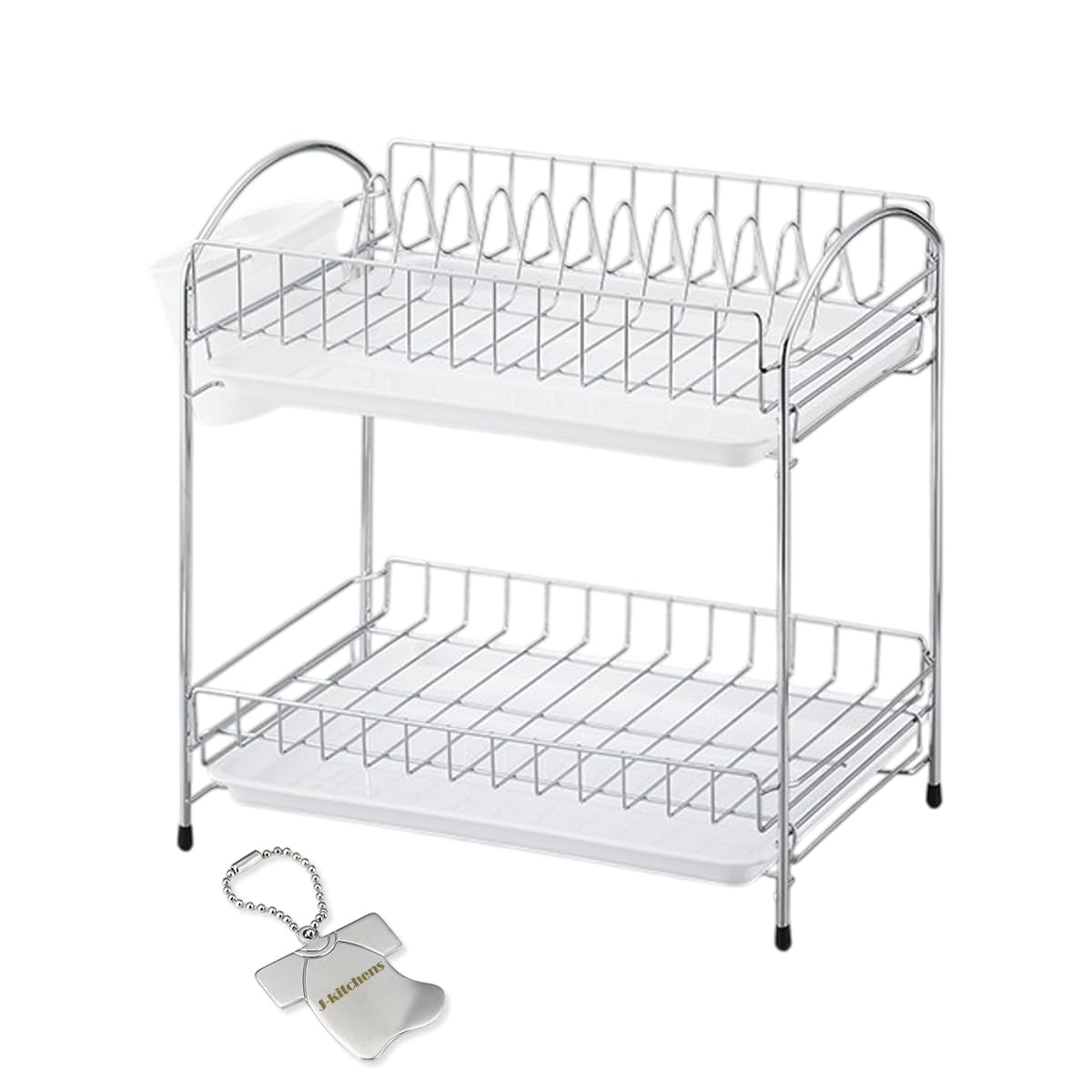 J－kitchens 水切りラック 二段式 バスケット オリジナルタグ付き