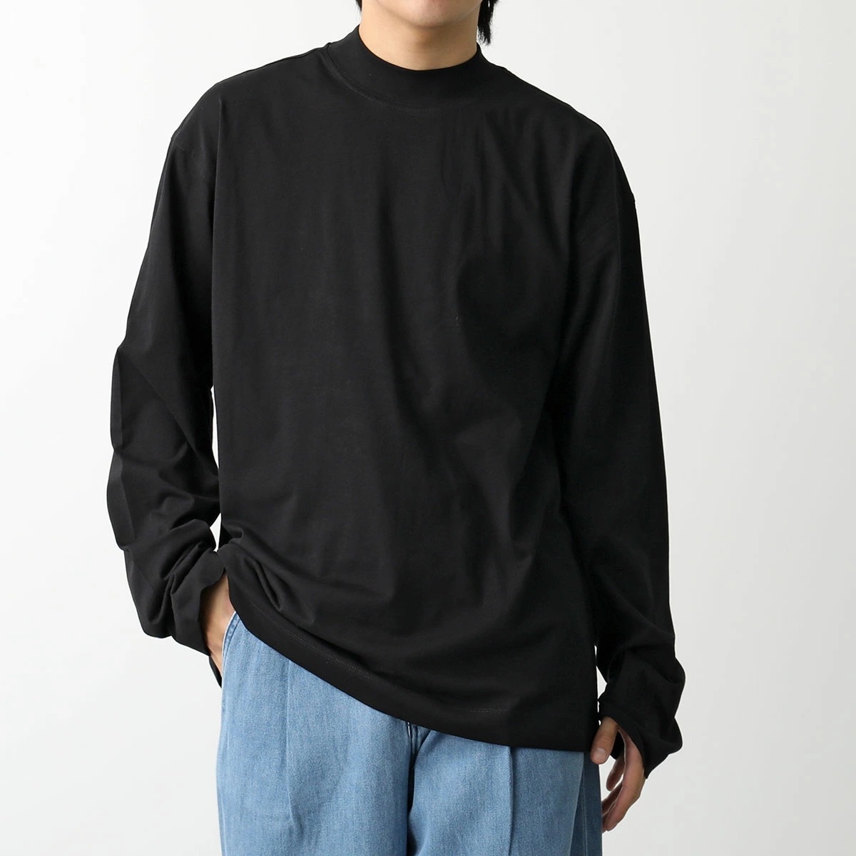 DRIES VAN NOTEN ドリスヴァンノッテン 長袖 カットソー HEGER 242021104 9600 メンズ ロンT モックネック オーバーサイズ 900