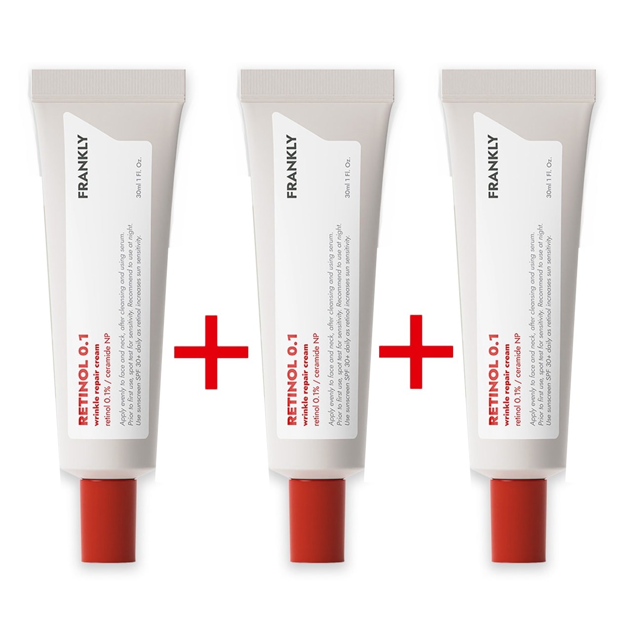 [1+1+1] レチノール 0.1クリーム 30ml x 3個