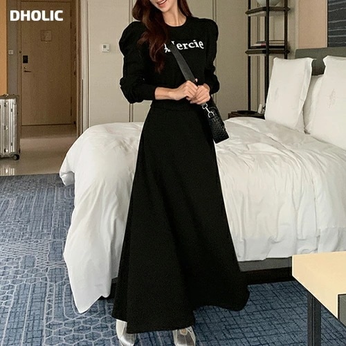 [メガ割りSALE]Mercieパフスウェット&フレアスカートSET