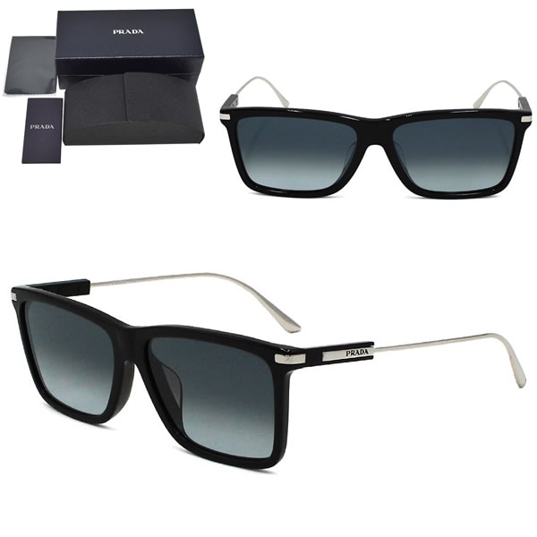 サングラス 0PR01ZSF 1AB06T 59 サングラス メンズ レディース ユニセックス ブラック グレーグラデーションビンテージ