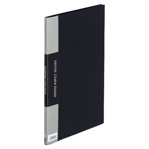 （まとめ） キングジム クリアファイルカラーベースハンディ A4タテ 10ポケット 背幅10mm 黒 132CH 1冊 (×10セット)