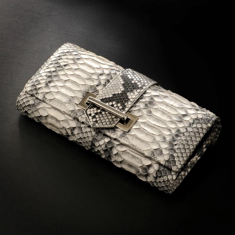 パイソンレザーベルト長財布