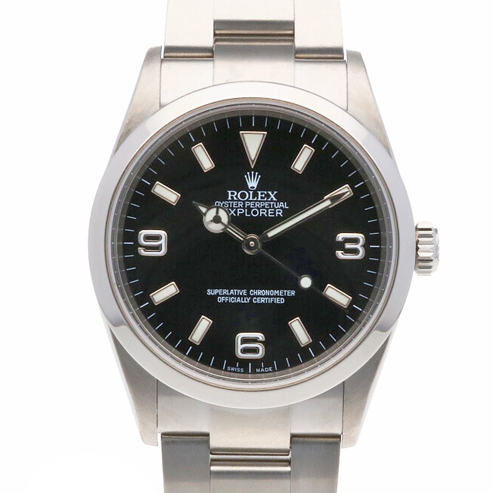 ロレックス ROLEX エクスプローラーI オイスターパーペチュアル 腕時計 時計 SS 114270 メンズ 中古