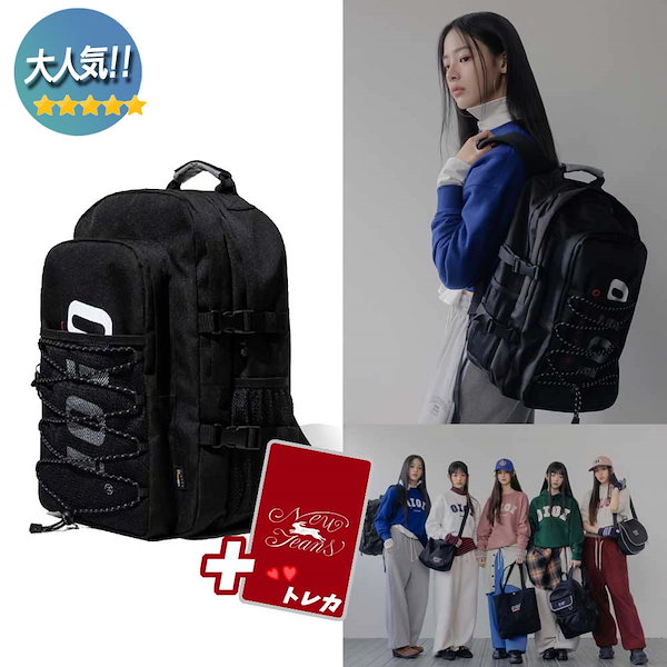 [NewJeansミンジ 着用][正規品]ORIGINAL PACK AUTHENTIC BACKPACK BLACK [5252  オーアイオーアイ]オリジナルパックバックパック ブラック