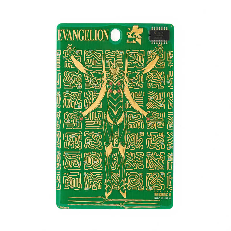 電子技販　ICカードケース FLASH 基板アート EVA13 新世紀エヴァンゲリオン GR　IC-300G