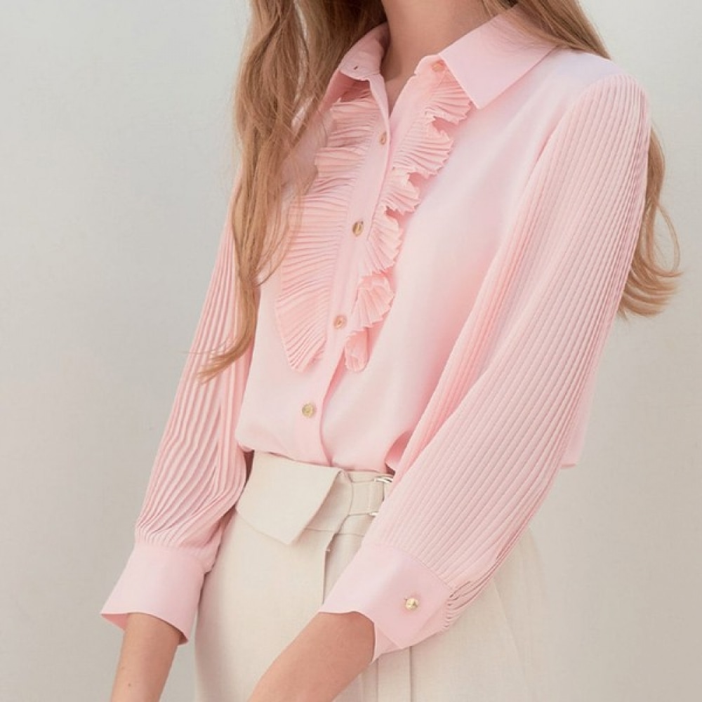 (リアーナニューヨーク) ロマンティックプリーツブラウス RPYWBL120