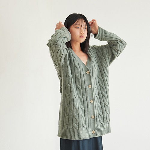 限定SALE!!韓国ファッションオーバーサイズカシミヤツイストカーディガン