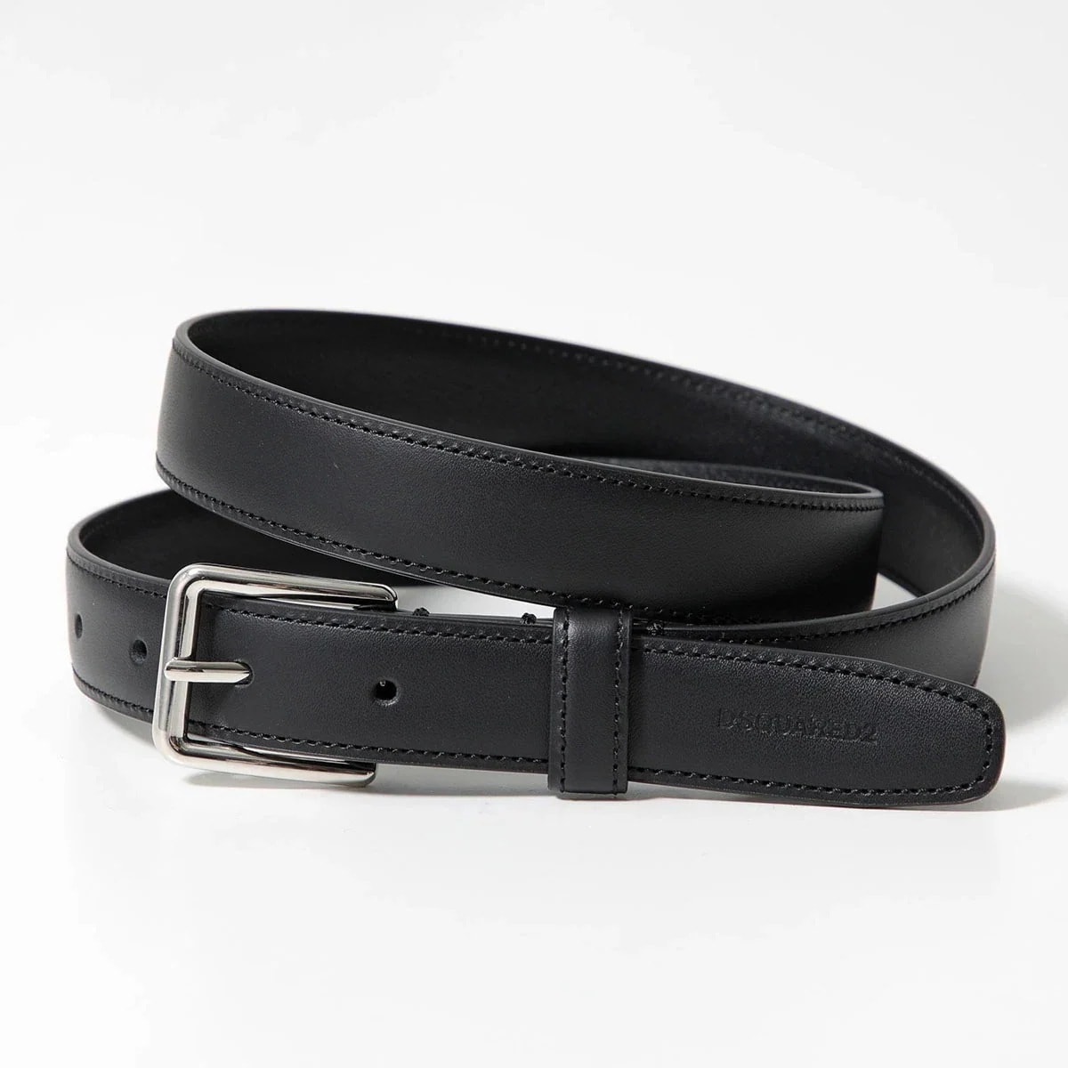DSQUARED2 ディースクエアード ナローベルト Classic Buckle Belt クラシック バックル BEM0541 1500001 メンズ レザ 【mega】