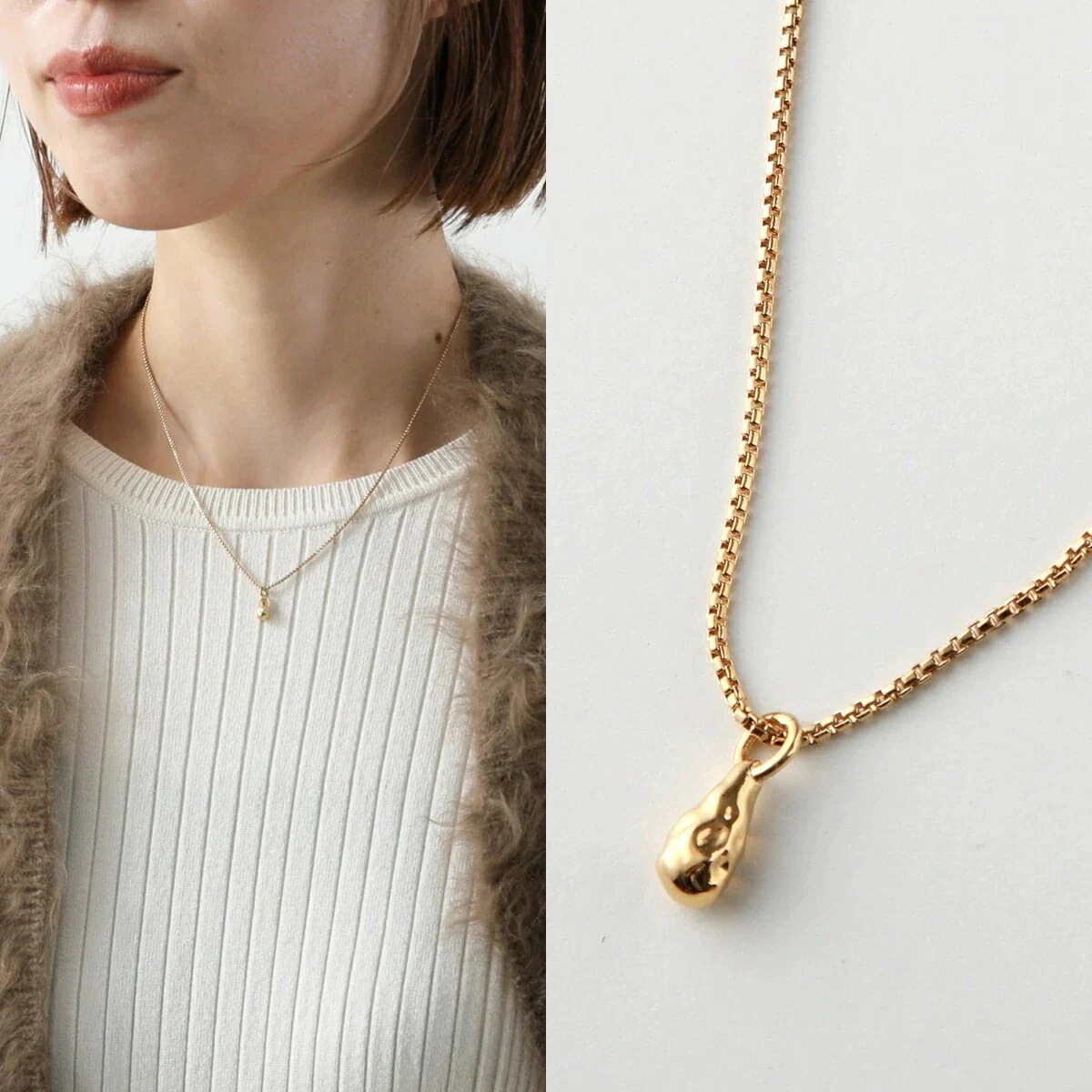 YOSTER ヨースター ネックレス Drop Necklace レディース メンズ ドロップ アクセサリー GOLD-PLATED