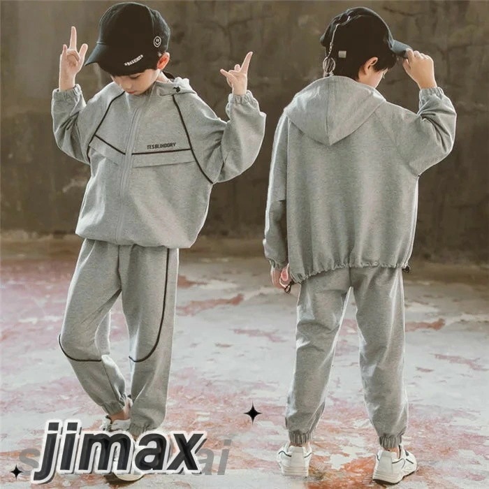 ジャージ キッズ 男子 上下 長袖 春秋 秋着 ジュニア 2点セット 子供服 セットアップ パーカー 長ズボン トレーナー スポーツウェア 運動服 可愛い おしゃれ ホワイトデー