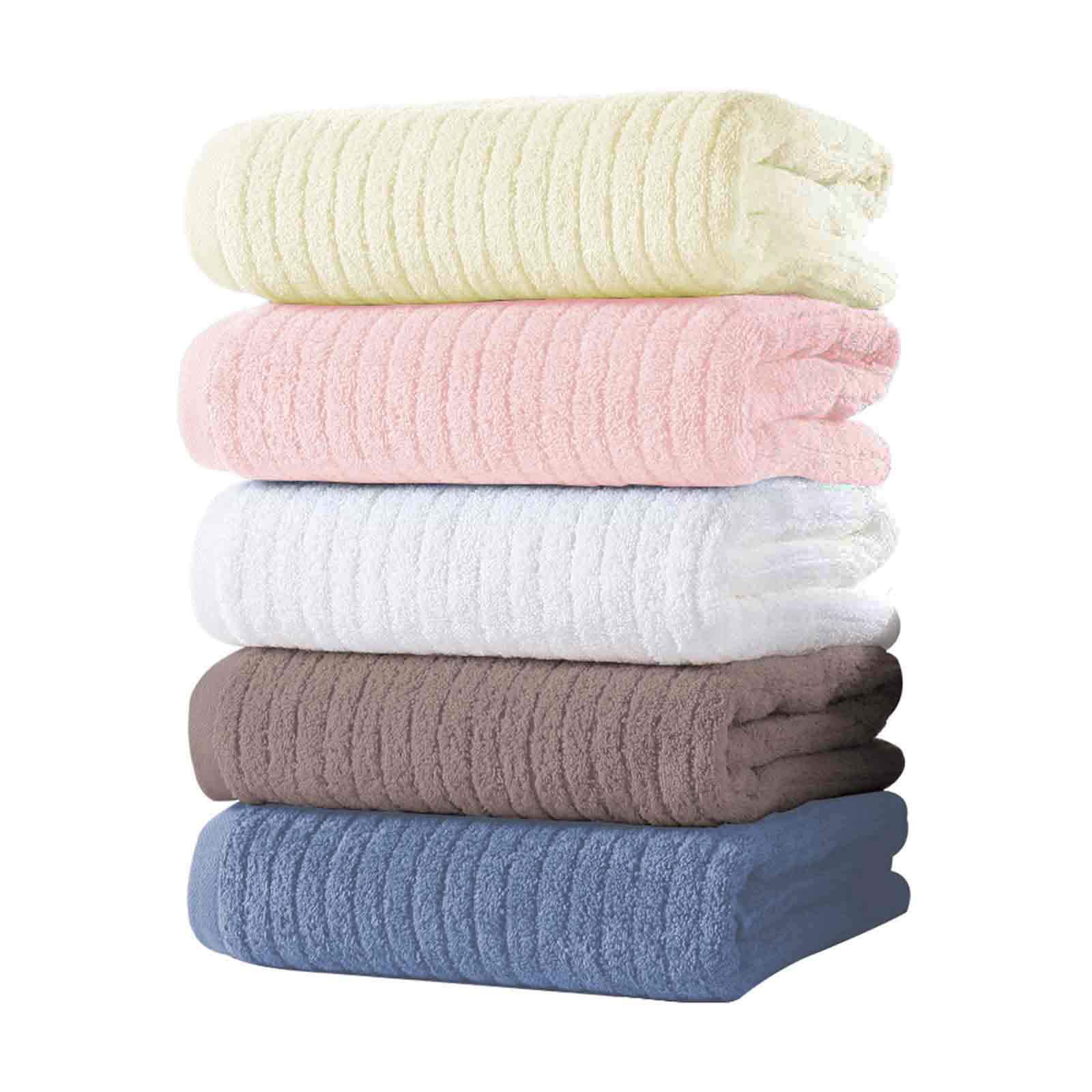 バスタオル フェイスタオル マイクロファイバー タオル 60*120cm ホテル仕様 大判 5色5枚セットふわふわ 4,784円