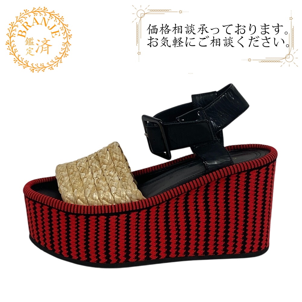 フィービー期 レザー サンダル マルチカラー 22.5 ブランド