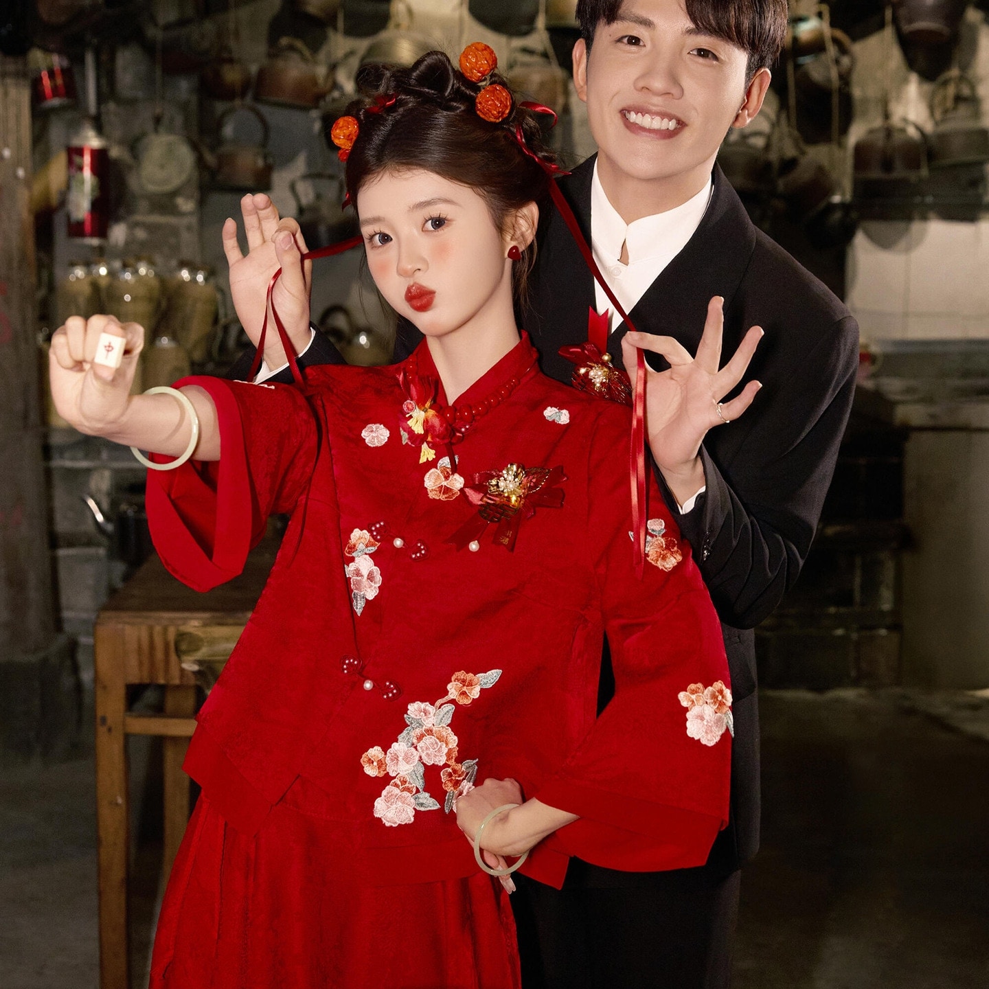 花嫁用プラスサイズのチャイナドレス妊婦用お腹カバードレスウェディングドレス女性用プラスサイズの婚約ドレス結婚披露宴ドレスチャイナドレス秋