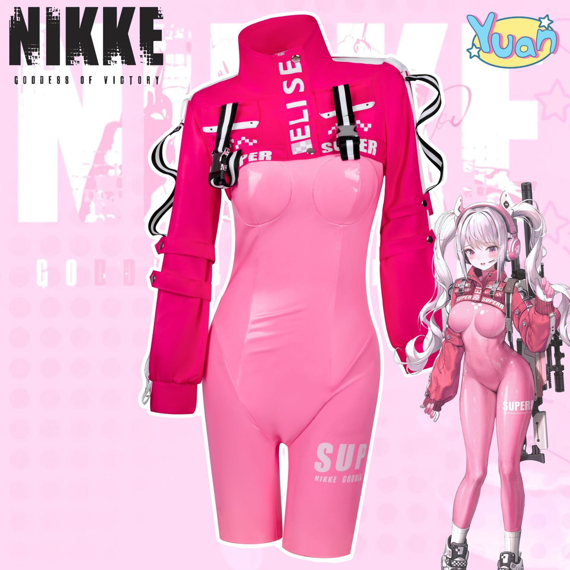 勝利の女神：NIKKE ニケコス服タイトつなぎ服アリスコスプレ衣装