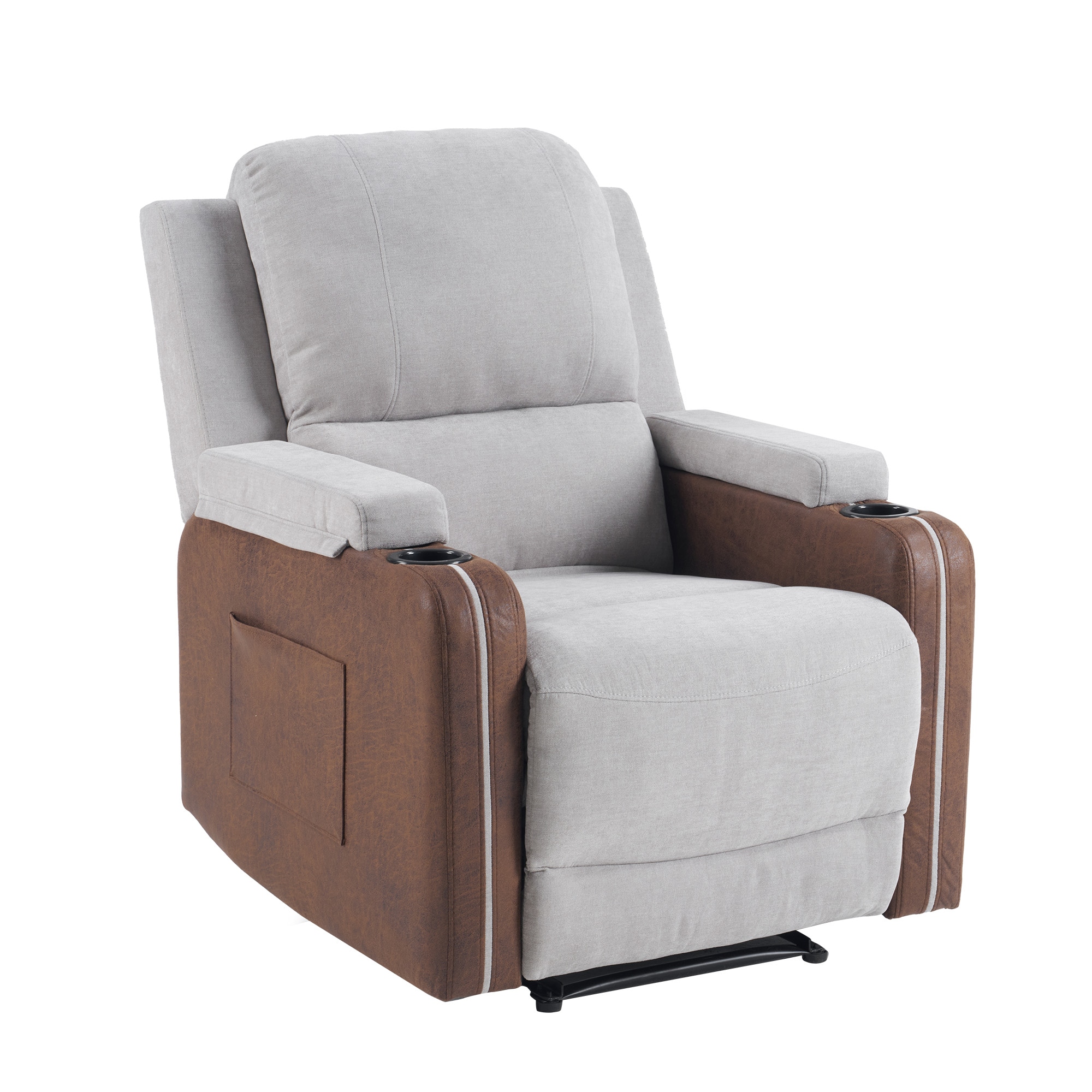 【国内へ発送&送·料·無·料】718【背もたれ・フットレスト独立可動】リクライニングチェア 165無段階調整 リモコン式操作 リクライニングソファ 1人掛け 耐荷重160kg 電動 リクライニング