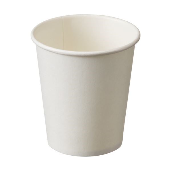 （まとめ） 紙コップ3オンス白無地 100個入 x5パック [x10セット]