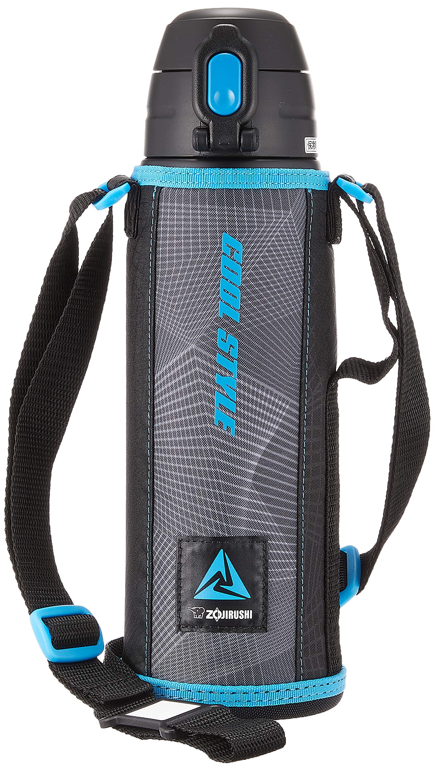 象印マホービン(ZOJIRUSHI) 水筒 ステンレスボトル コップ ダイレクト ポーチ 2WAYボトル 1030ml 遠足 入園・入学 ブラックブルー SP-JB10-BU