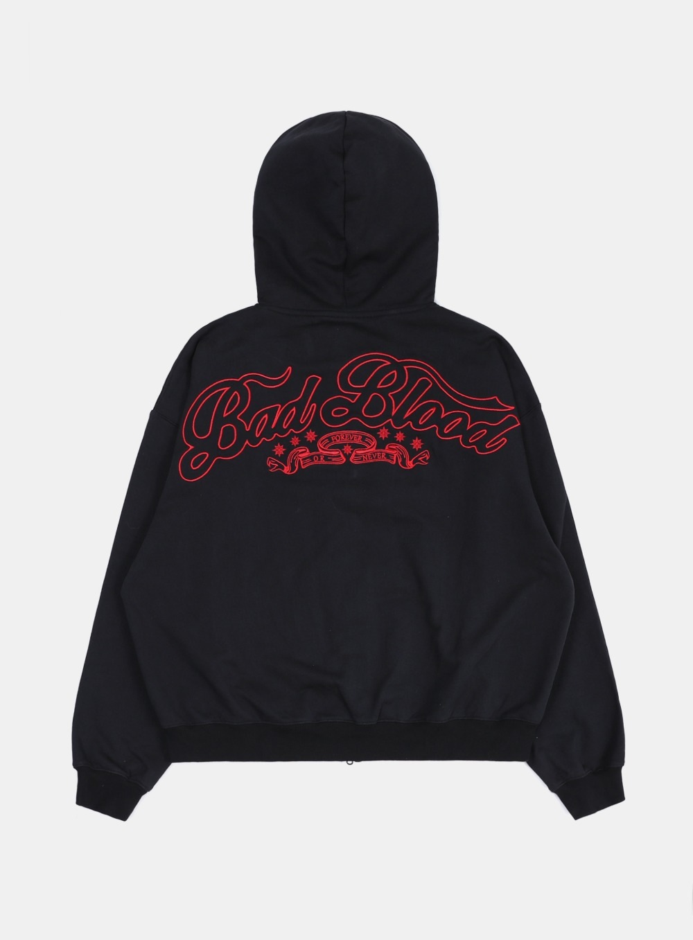 【BADBLOOD】 MYSTIC CAPSULE HOODED ZIP-UP : BLACK