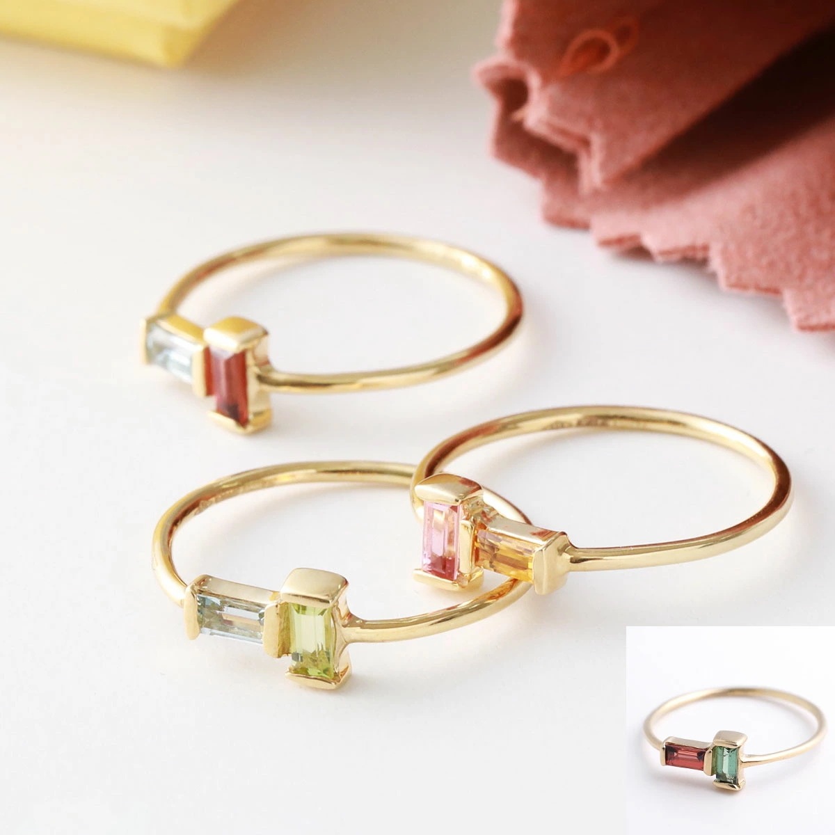 ALIITA アリータ リング TU Y YO BAGUETTE RING レディース 指輪 ストーン アクセサリー カラー4色 20,343円