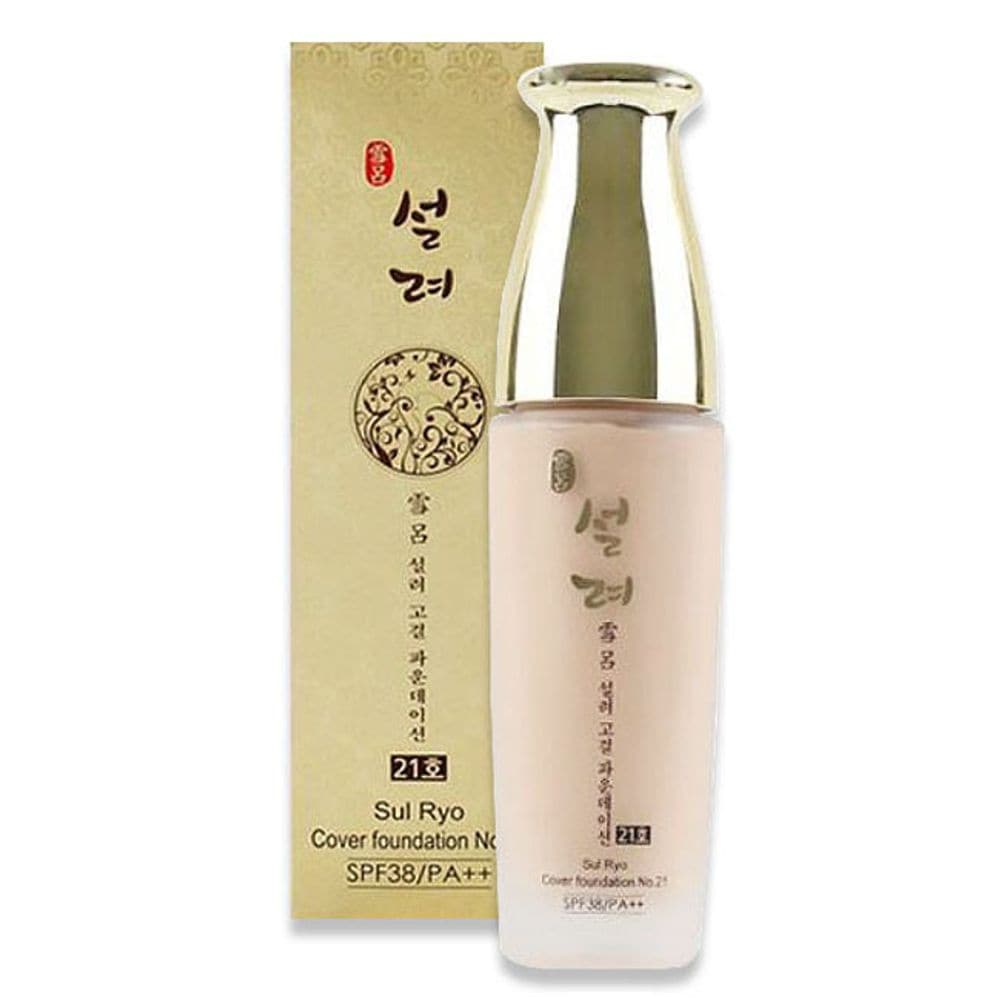 韓国化粧品 ソルリョ高潔ファンデーション50ml 21号カバー ファデ化粧品