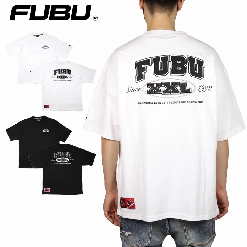 Tシャツ FUBU 半袖 ビッグシルエット オーバーサイズ TEE メンズ レディース ブランド 大きいサイズ おしゃれ 白 黒