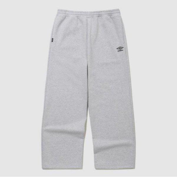 パンツJQS UQ123CFP16-MGRエッセンシャルプラスワイドストレートパンツ（MGR）H. GREY