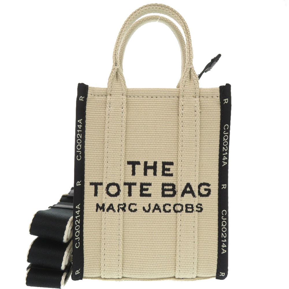 未使用品 THE JACQUARD PHONE TOTE BAG トートバッグ コットン/ポリエステル/コットン ベージュ 0873【中古】 レディース