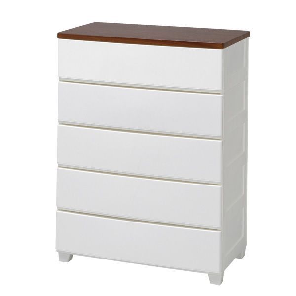 【公式】 チェスト 5段 北欧 タンス 完成品 幅73cm MG-725 ウッドトップ 収納ケース 衣装ケース 引き出し ５段 クローゼット 収納 洋服 収納棚 衣類収納 メガ割 15,914円