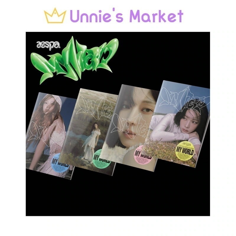 [SET/Intro Ver.] aespa MY WORLD 3rd Mini Album + Free Photocard 1EA(fan-made)