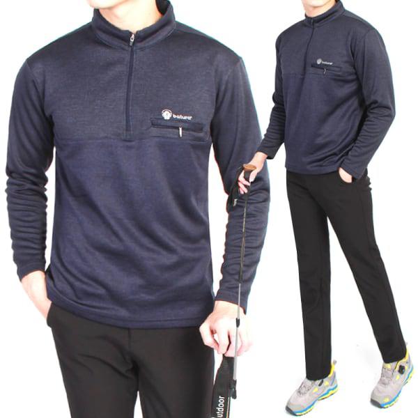 マインフロー男性用RM720起毛登山ティー