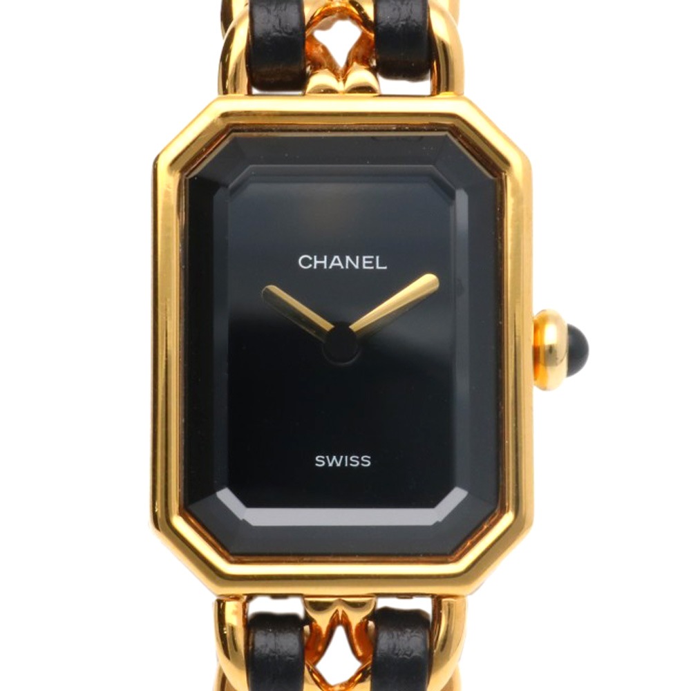シャネル プルミエール S 腕時計 GP H0001 クオーツ 1年保証 CHANEL 中古