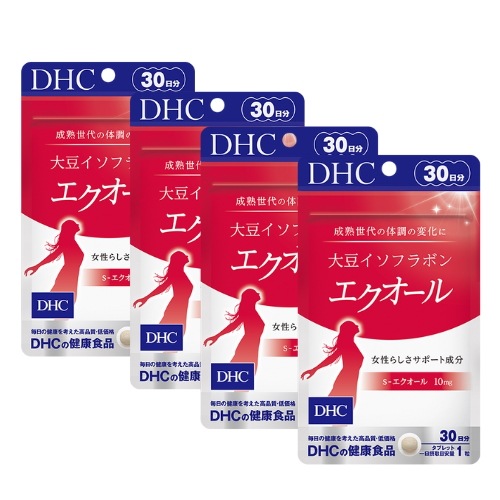 エクオール 大豆イソフラボン 30日分 4個セット(120粒)