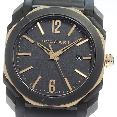 ブルガリ BVLGARI BG0P41SG オクト デイト 自動巻き メンズ 箱・保証書付き_865049【中古】