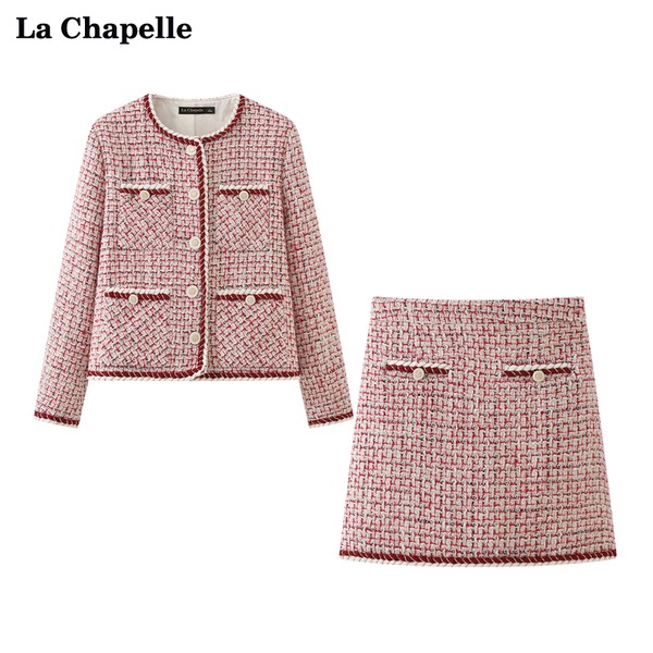 LaChapelle春の新作フレンチざっくりニットジャケット