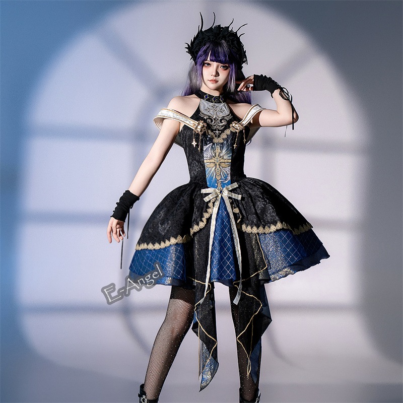 アイドル 衣装 パンク ロリータ JSK ミニ丈ワンピース コスプレ コスチューム jsk コンカフェ ステージ 衣装 イベント 文化祭 ギャル おしゃれ増し ライブ衣装