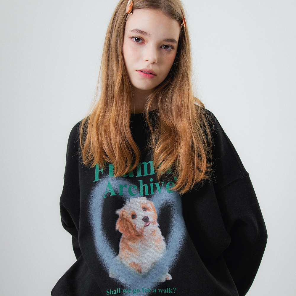 Puppy Sweatshirts Black