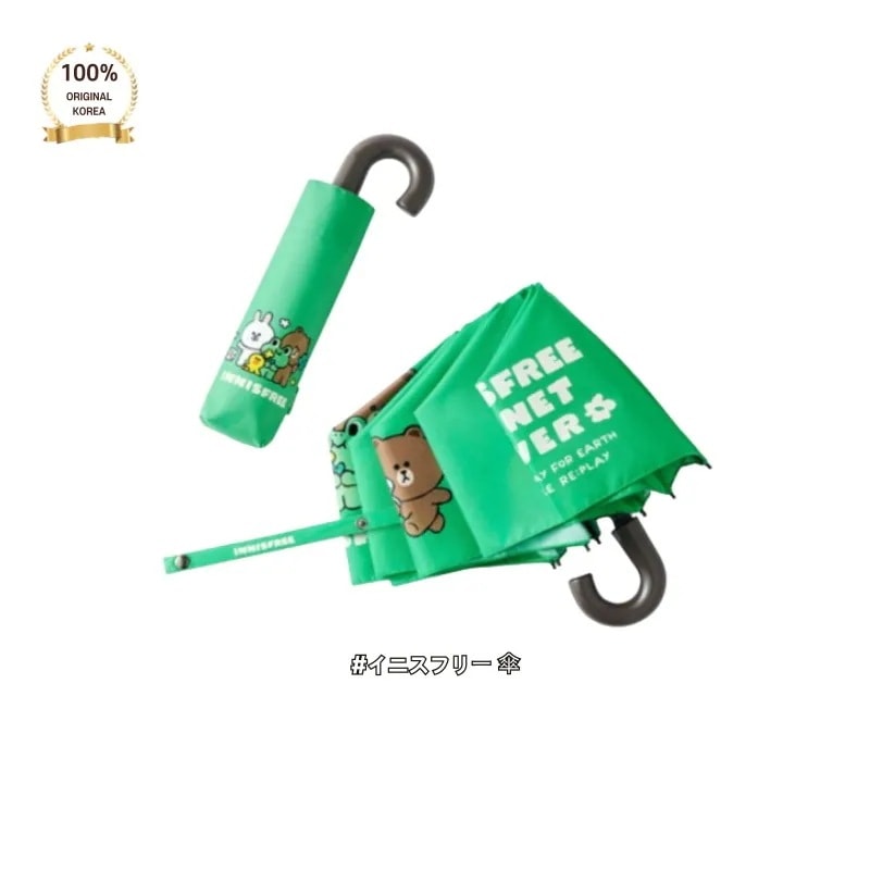 INNISFR** イニスフ*ー ウサン 3つ折り ラインフレンズ 空き瓶で作りました アップサイクリング