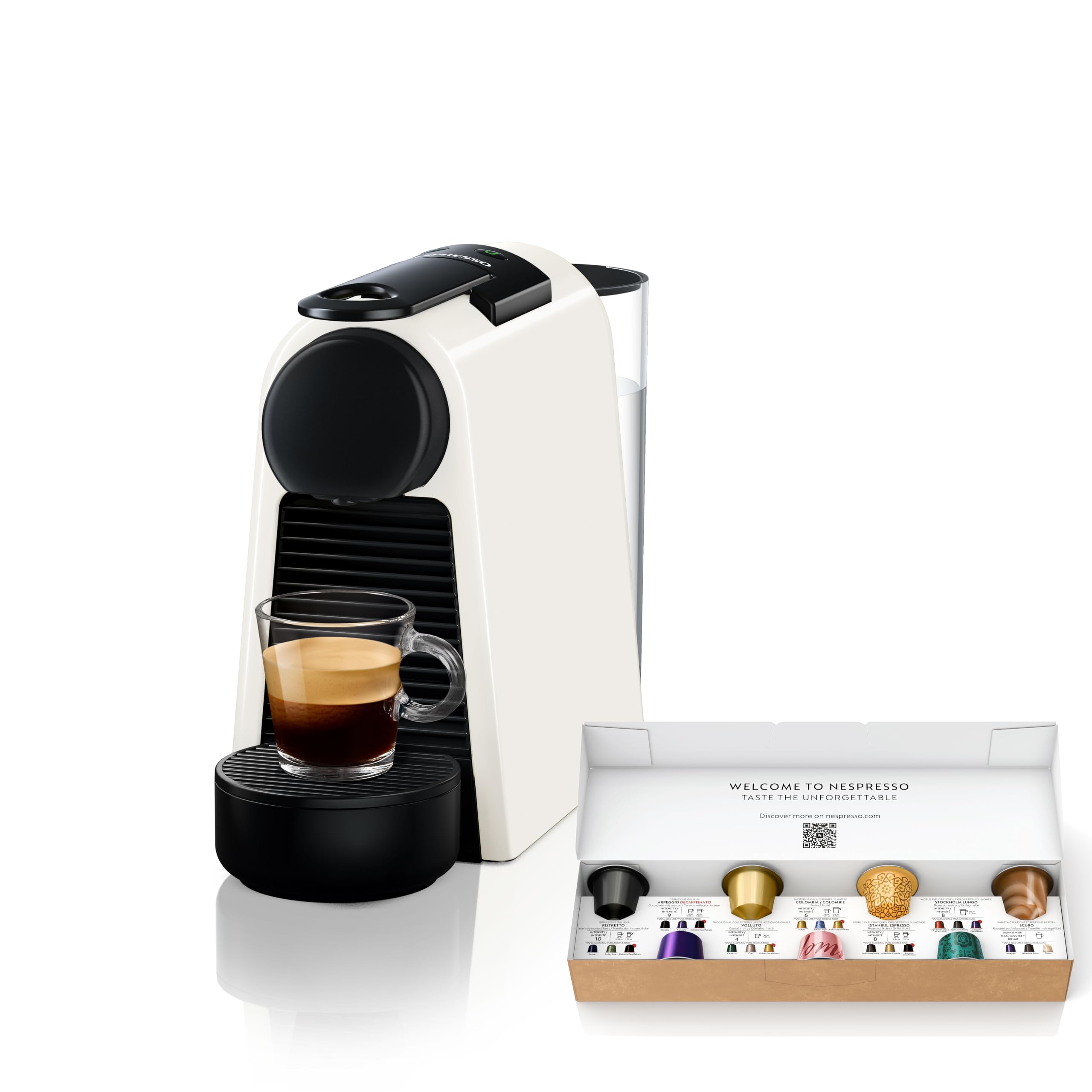 ネスプレッソ カプセル式コーヒーメーカー エッセンサ ミニ ピュアホワイト D 水タンク容量0.6L コンパクト 軽量 D30-WH-W 21,746円