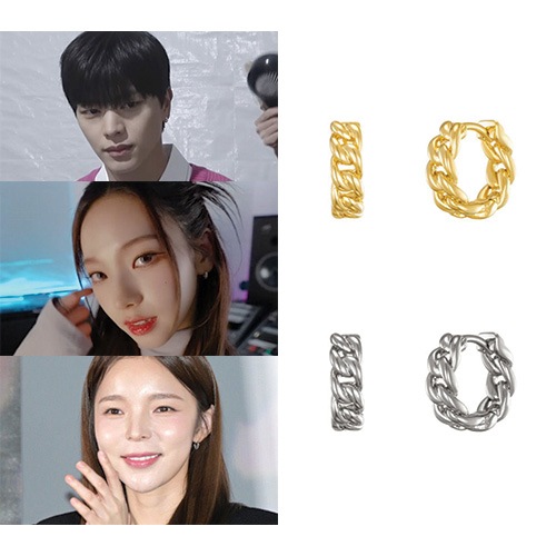 [ユクソンジェ/グォンウンビ/キムスルギ着用]リトルチェーンワンタッチイヤリング/韓国ジュエリー デイリーアクセサリー 5,428円