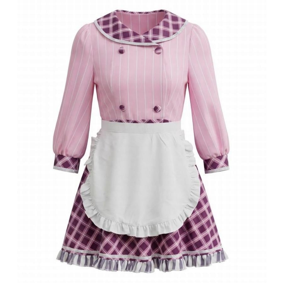 ハロウィン 喫茶ステラと死神の蝶 風 四季ナツメ しきなつめ コスチューム コスプレ衣装 メイド服 3点セット サイズ SXXL