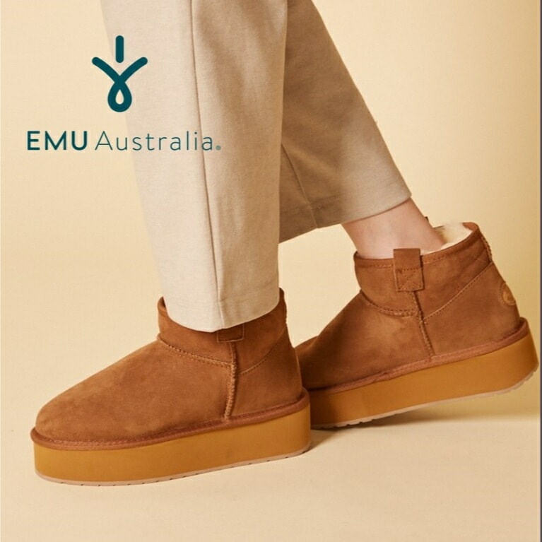 【公式】EMU Australia エミュ Foy Flatform Micro 撥水 シープスキン ムートン ムートンブーツ 厚底 プラットフォーム ボア 靴 ブーツ ショート 天然 革 防寒 保温 17,963円