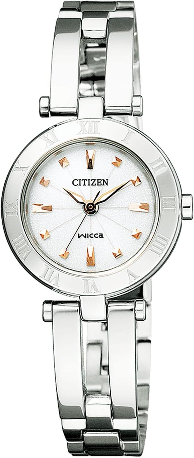 [CITIZEN] ウィッカ wicca ソーラーテック ( シルバー / 日常生活防水 / レディース ) NA15-1572 ハーフバングル シチズン ギフト ソーラー 11,119円