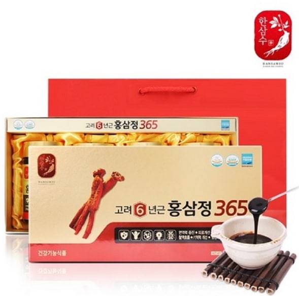 [el-308] 6年斤 高麗紅参精365 240gx4本セット 1箱 [原産地:韓国産(忠清南道錦山郡)]