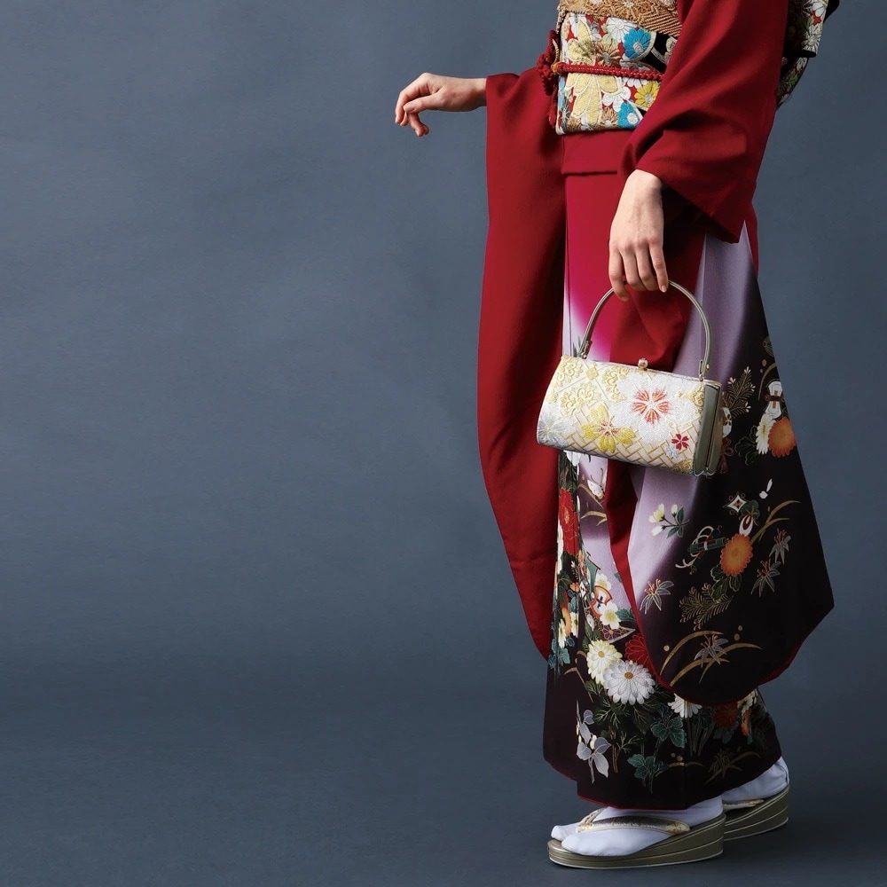 草履バッグセット 振袖用 帯地 レディース 着物 フォーマル 2点セット 草履 バッグ 和装 振袖