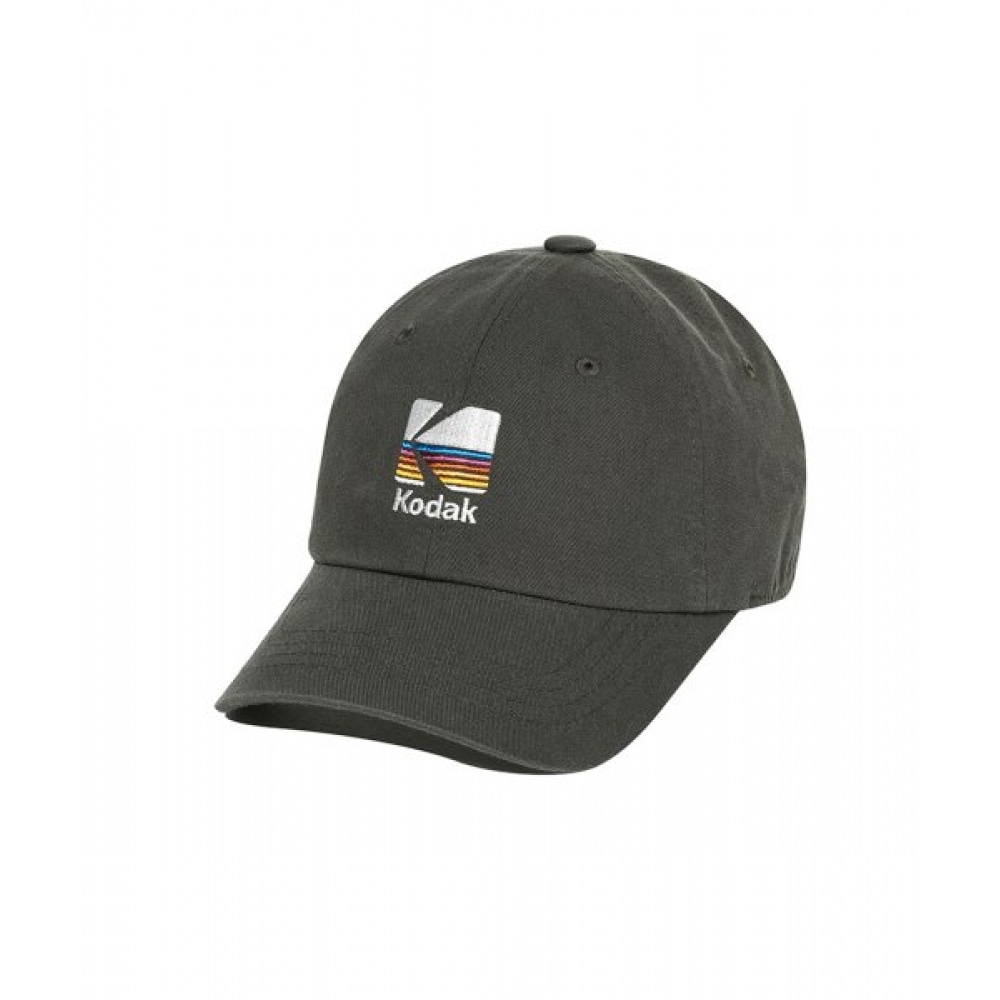 コダックレインボーエンブロイダリーボールキャップチャコール