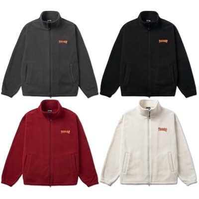 2022F/W スモール フレイム ロゴ フリース ジップアップ ジャケット