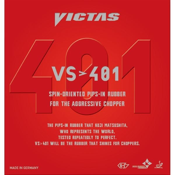ヤマト卓球 VICTAS（ヴィクタス） 裏ソフトラバー VS401 020271 ブラック 1.8