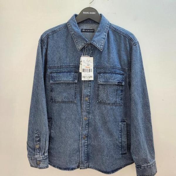BANG BANG HC19 メンズ秋 胸ツーポケット 両側ポケット スナップボタン オーバーフィット (S40835321)